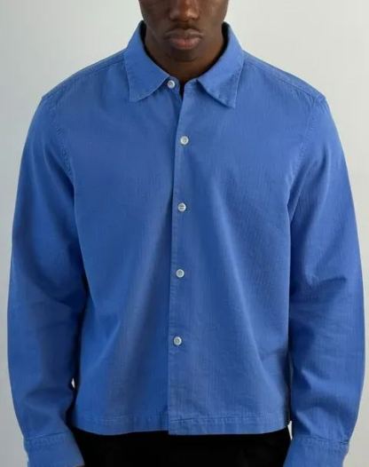 Japanese Newport Crop Button-Up II | Herringbone Twill