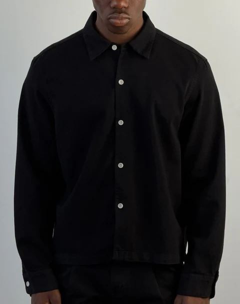 Japanese Newport Crop Button-Up II | Herringbone Twill