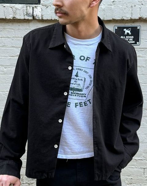 Japanese Newport Crop Button-Up II | Herringbone Twill