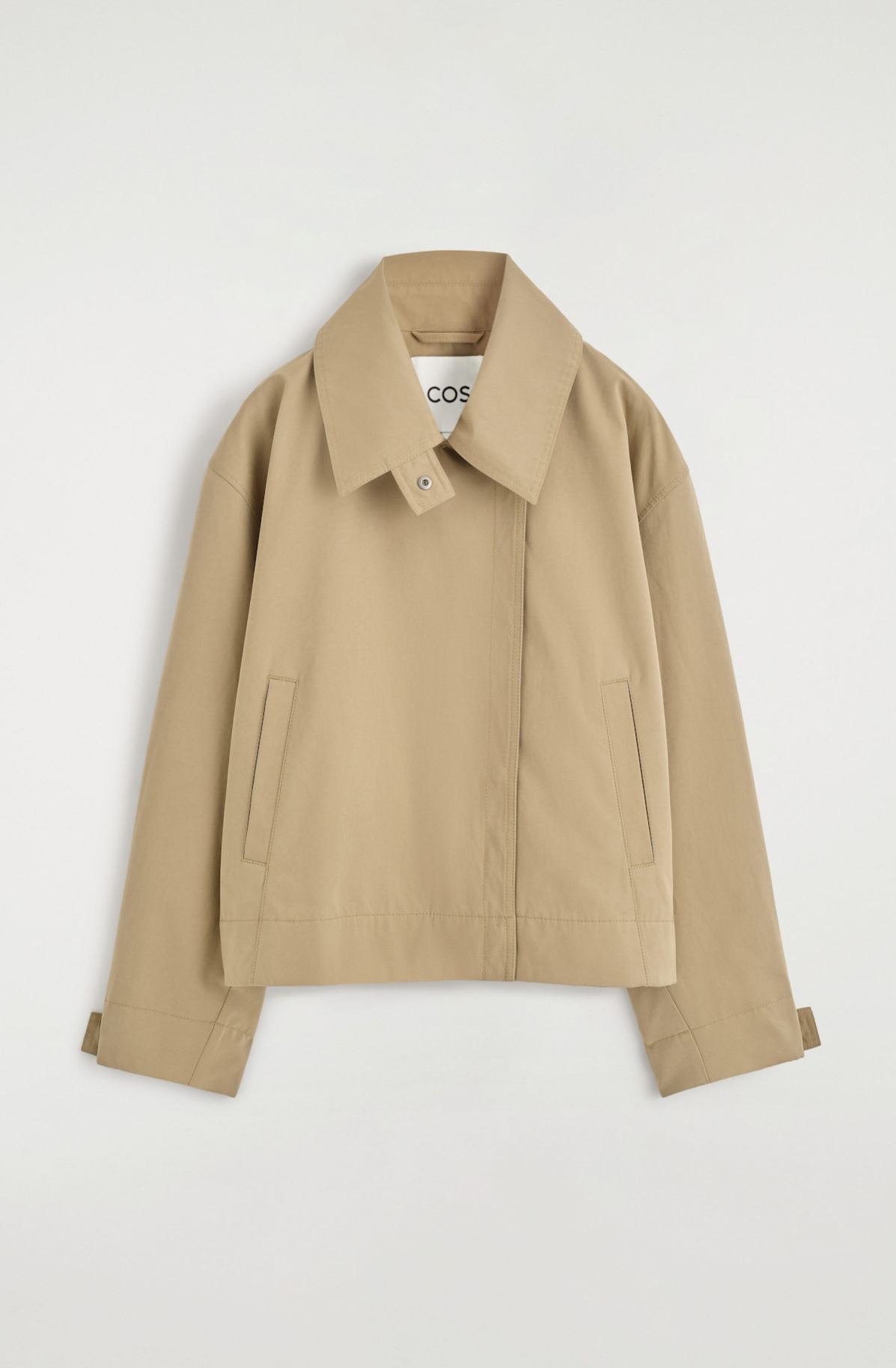 ROUNDED SHORT TRENCH COAT