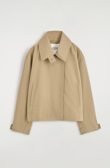 ROUNDED SHORT TRENCH COAT