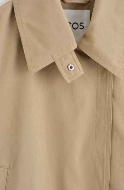 ROUNDED SHORT TRENCH COAT