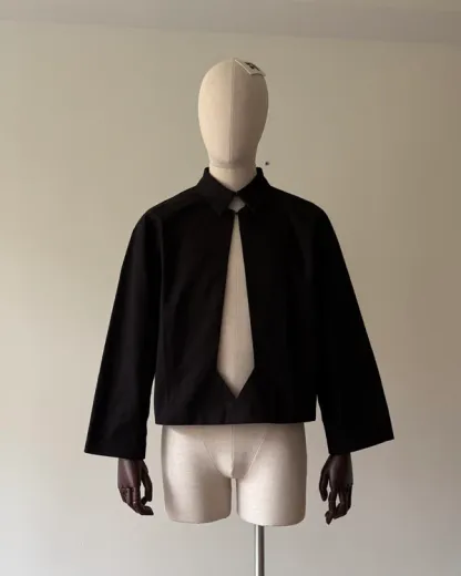 Necktie Cutout Jacket