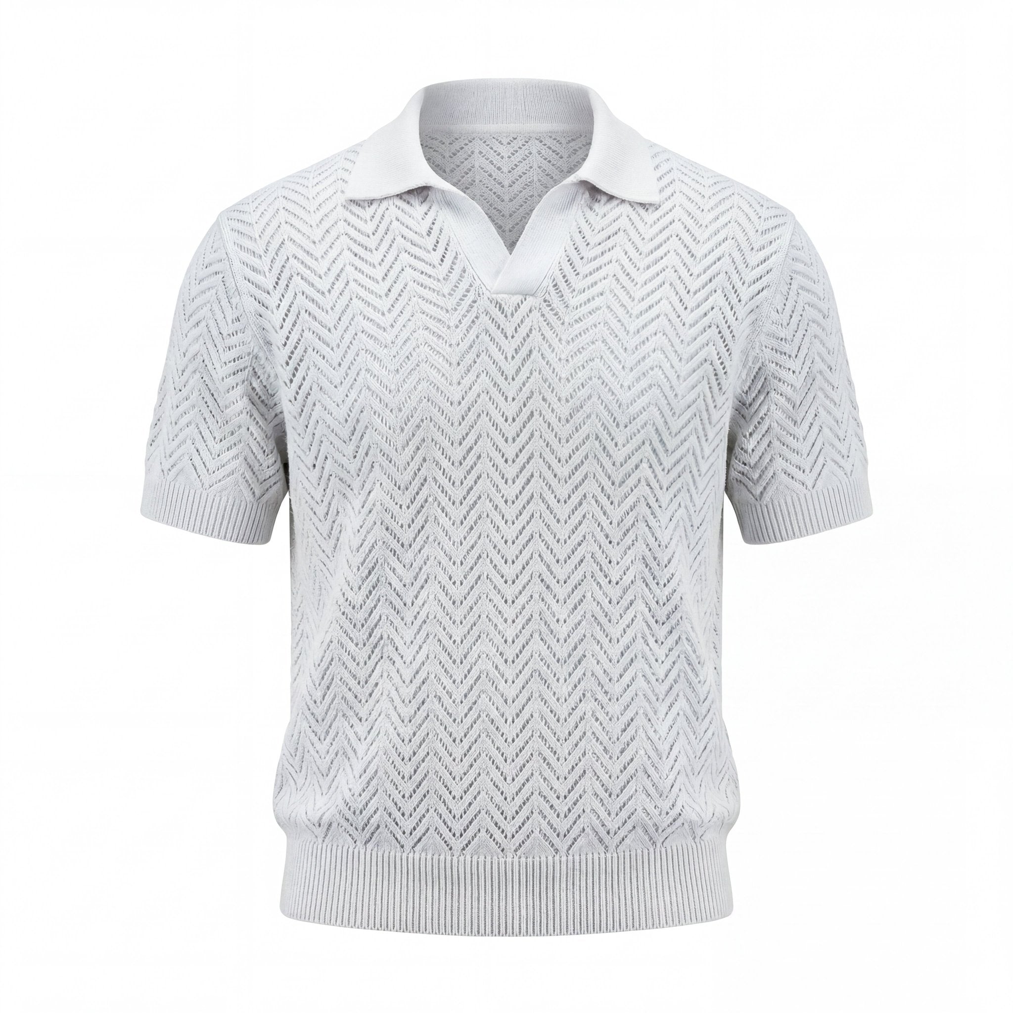 Knit polo shirt