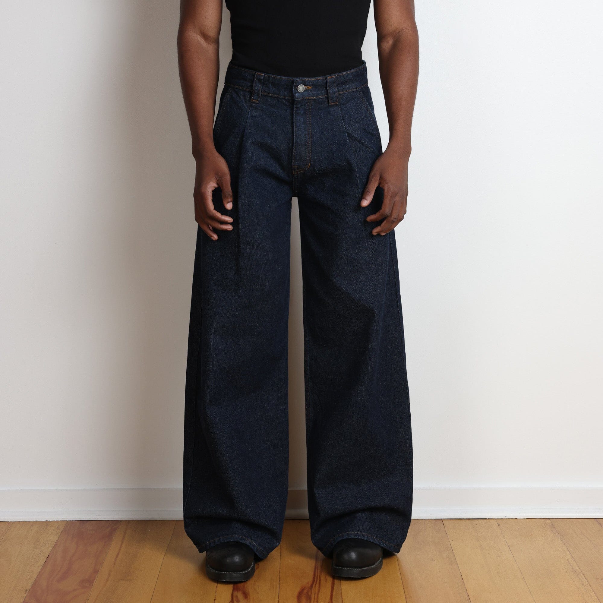 Shibuya Pleated Jeans | Baggy, Wide-Leg