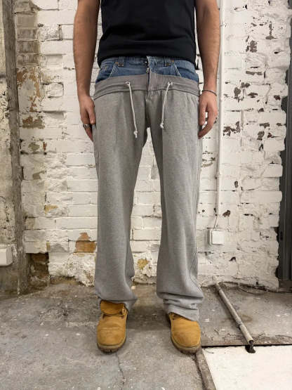 HYBRID DENIM GREY JOGGER PANTS