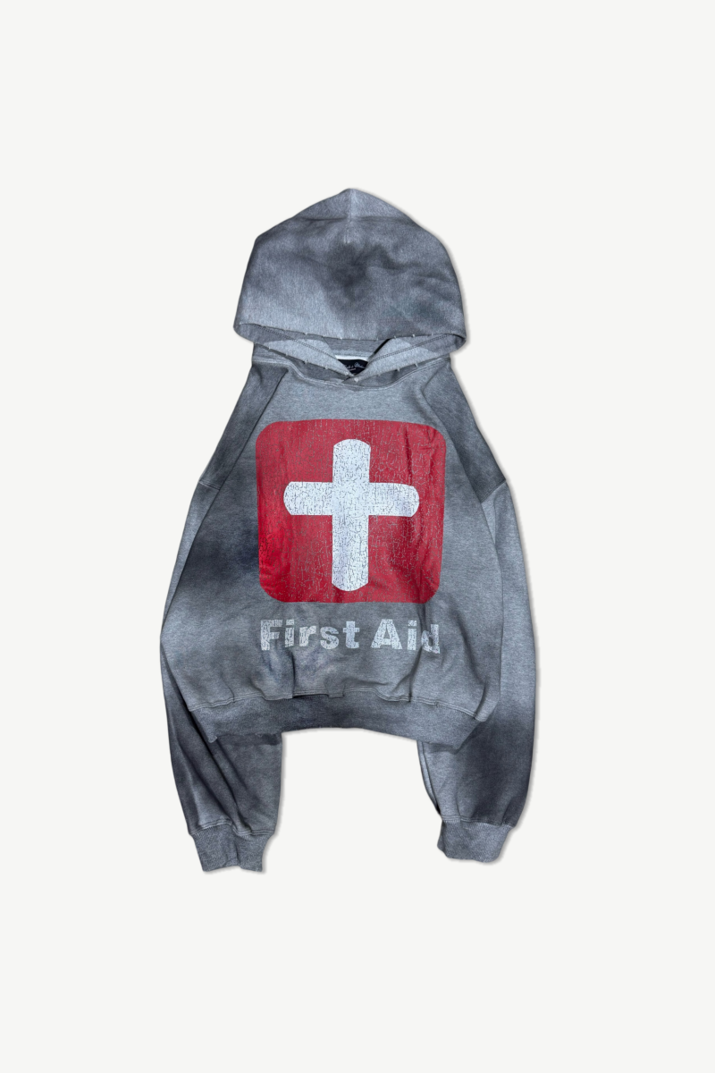 “first aid” hoodie