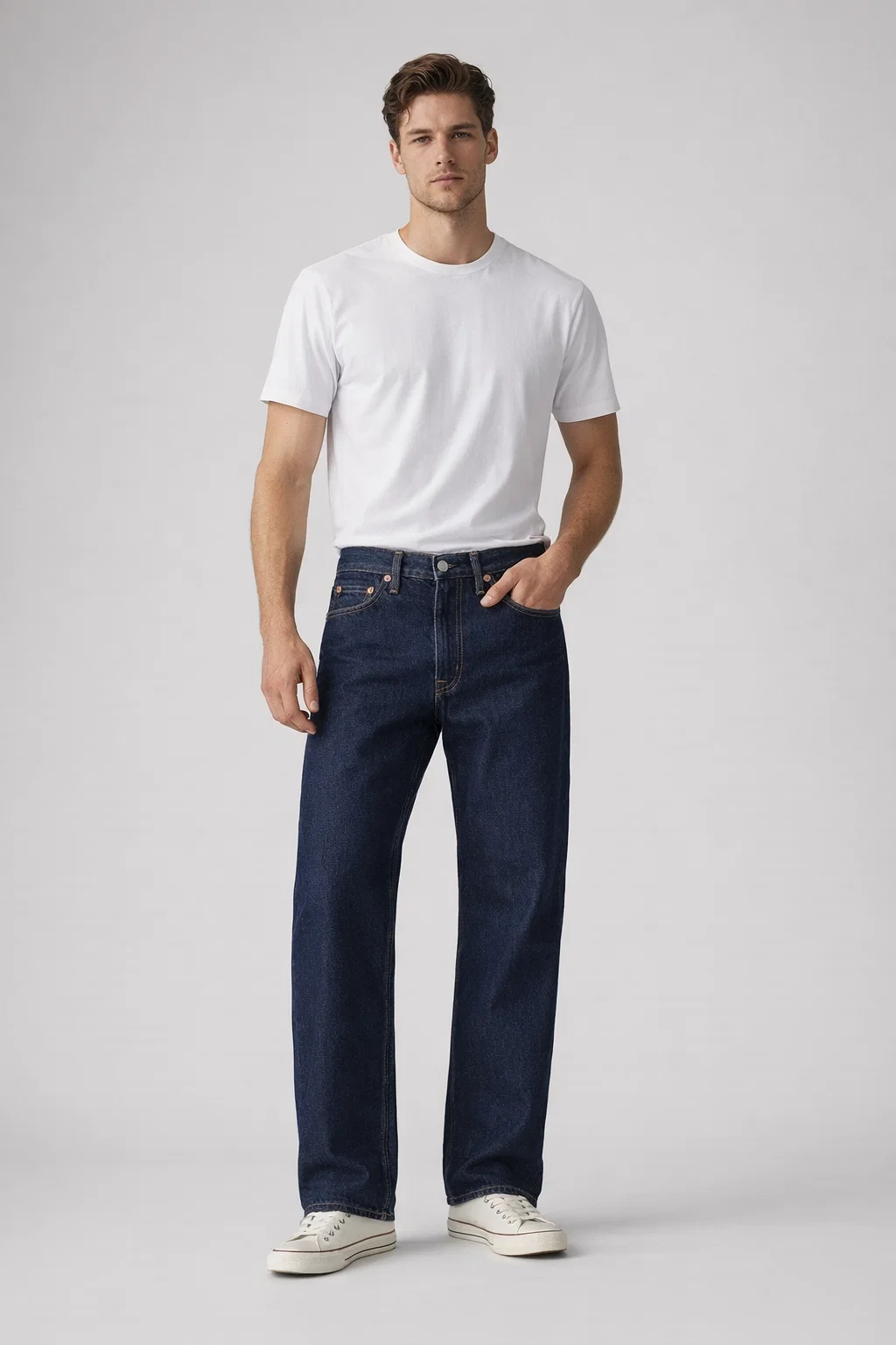 RIBCAGE WIDE LEG JEANS