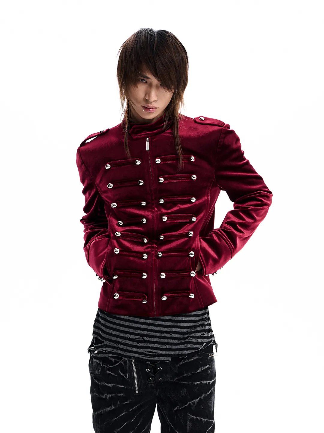 VELVET NAPOLEON JACKET