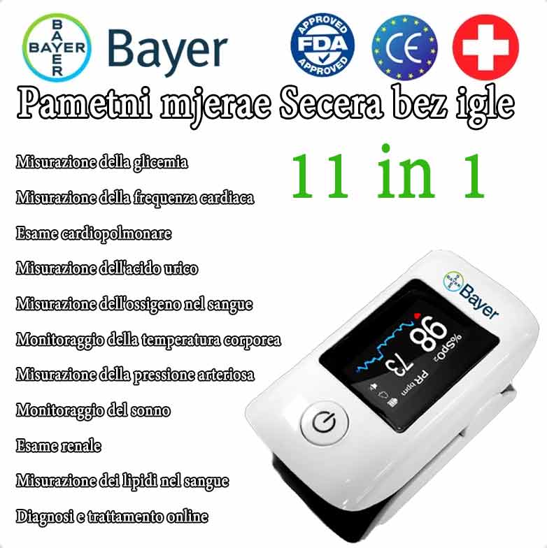 [11 in 1] Il nuovo misuratore di glicemia multifunzionale non invasivo del 2026 di Bayer, che offre molteplici funzioni per una misurazione accurata, adatto a tutta la famiglia. [Politica di reso senza motivo entro 30 giorni]