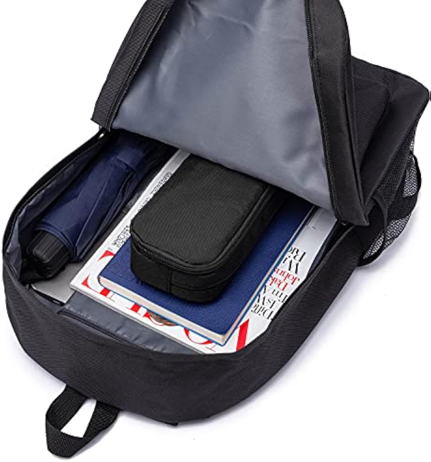 Large Capacity Pencil Case, Aesthetic Pen Pouch, Office Stationery Organizer, Simple and Sturdy Multifunctional Pencil Bag for Men – Black3