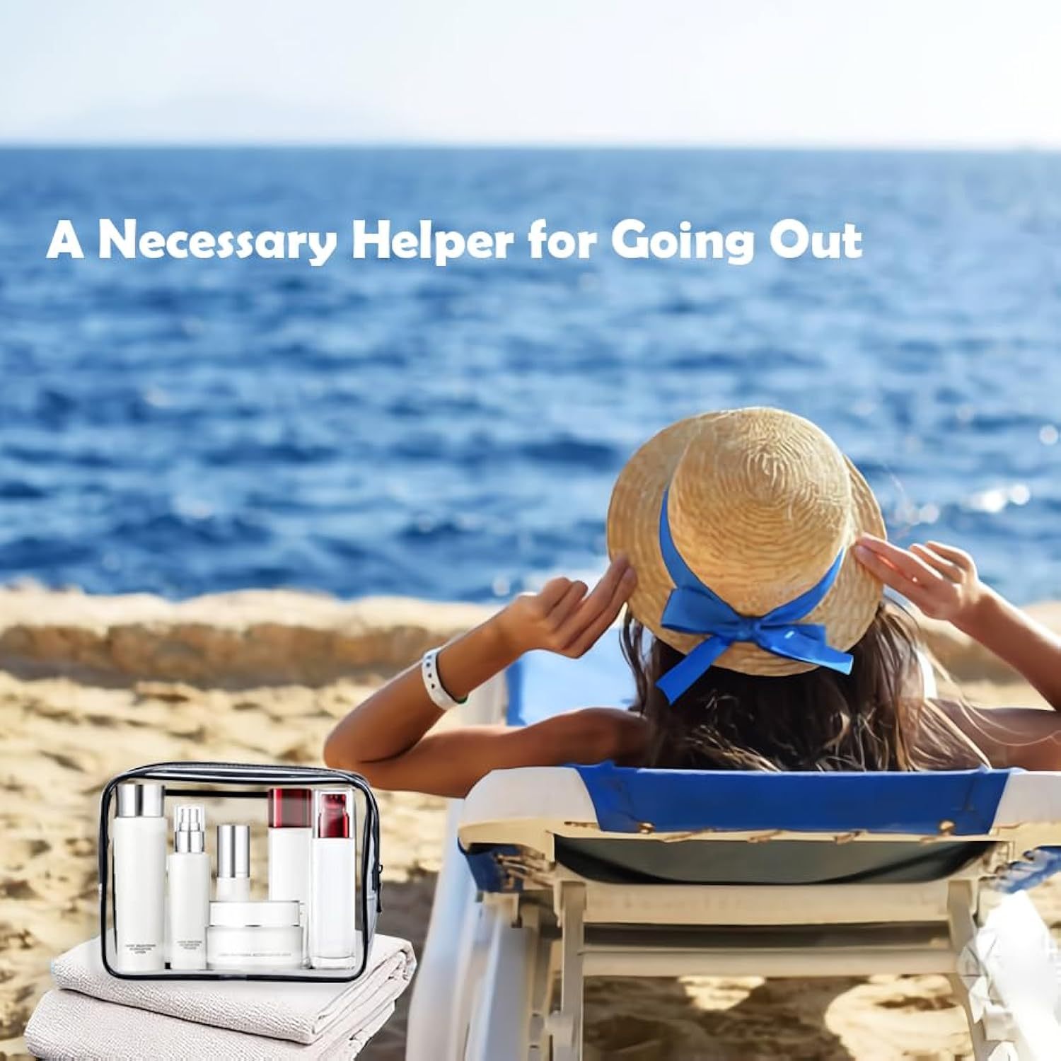 TSA Approved Toiletry Bag, 3 Pack Clear Travel Bags for Toiletries, Quart Size Makeup Cosmetic Bag Organizer for Women, Men, and Travel Accessories (Black)