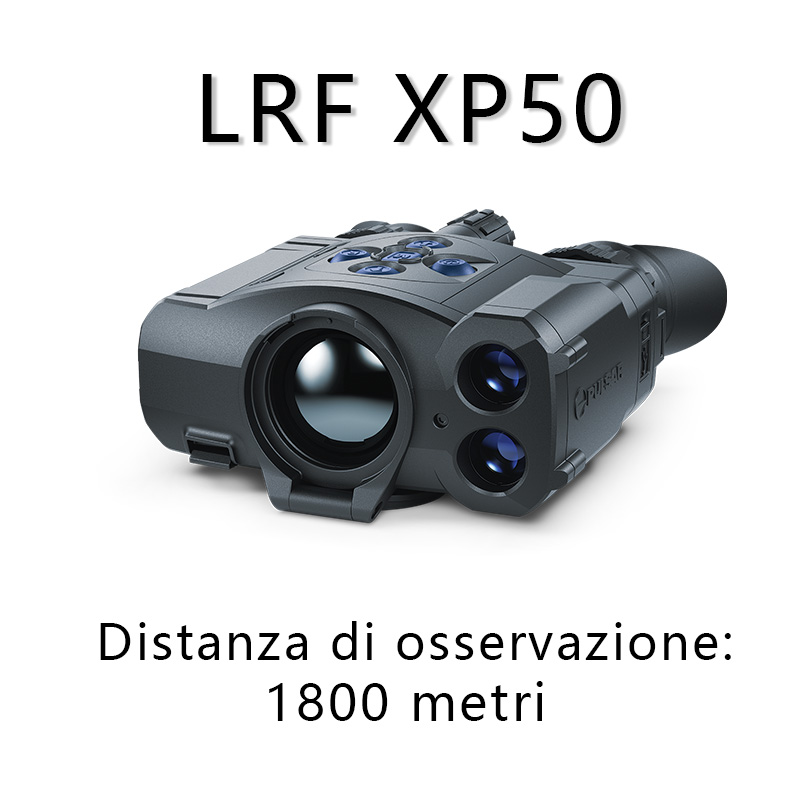Pulsar-LRF XP50, imaging termico binoculare classico, rilevamento preciso di Lynred e tracciamento estremo