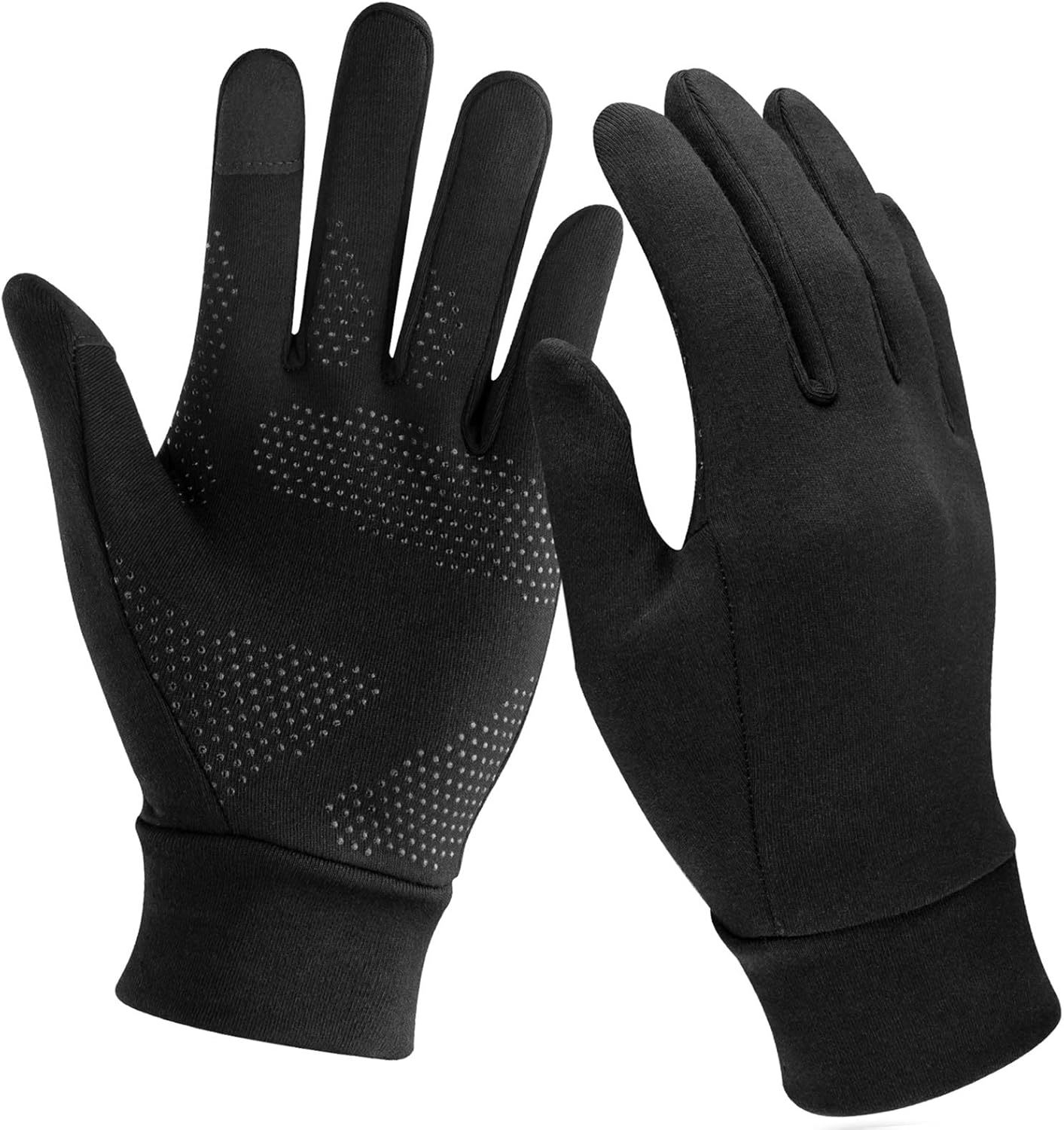 Unigear Guantes Running Correr Pantalla Táctil Guantes Primera Capa para Actividades al Aire Libre Senderismo,Corriendo,Senderismo,Viajes,Carrera,Ciclismo, Otoño e Invierno o Forro de Guantes Ciclismo