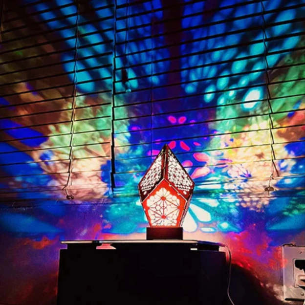 Lámpara de estrella polar bohemia geométrica LED