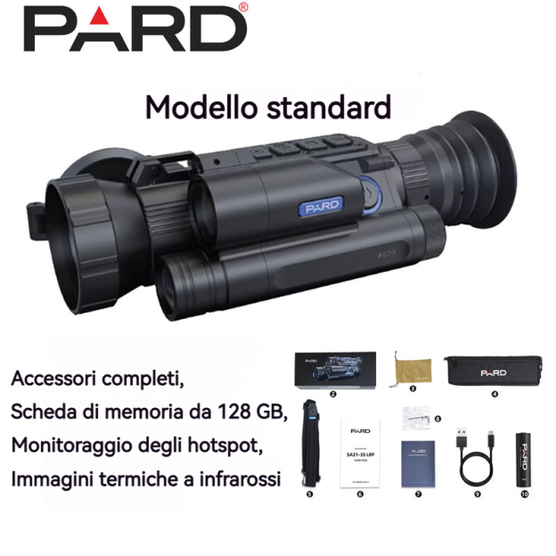 【PARD】Binocolo per visione notturna con immagini termiche e misurazione della distanza