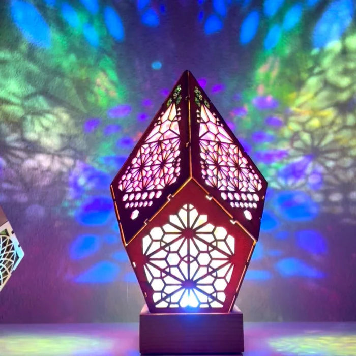 Lámpara de estrella polar bohemia geométrica LED