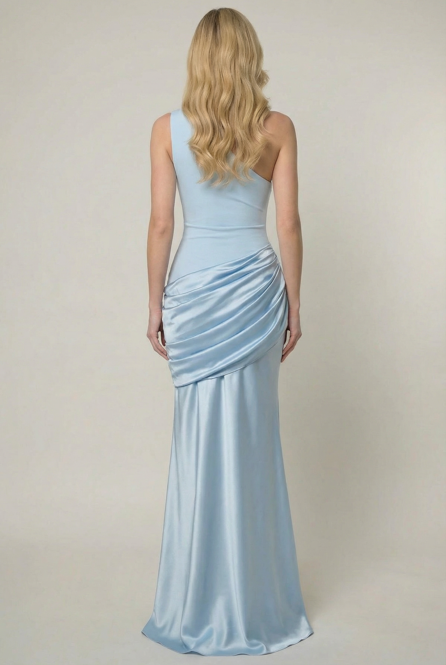 Eleanore One-shoulder Maxi Dress - Glacier Blue