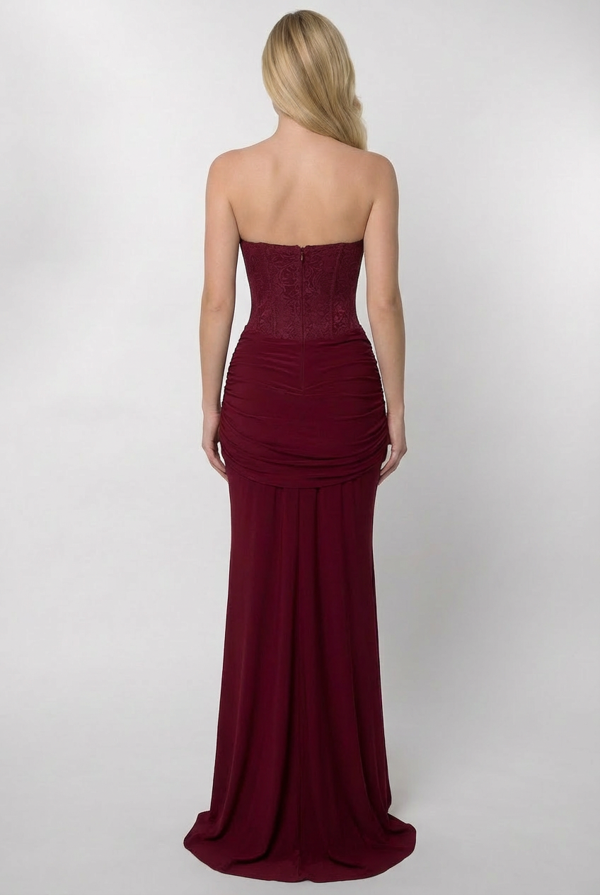 Dinah Maxi Dress - Burgundy