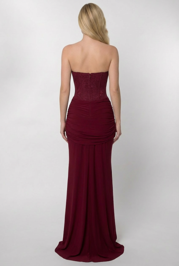 Dinah Maxi Dress - Burgundy