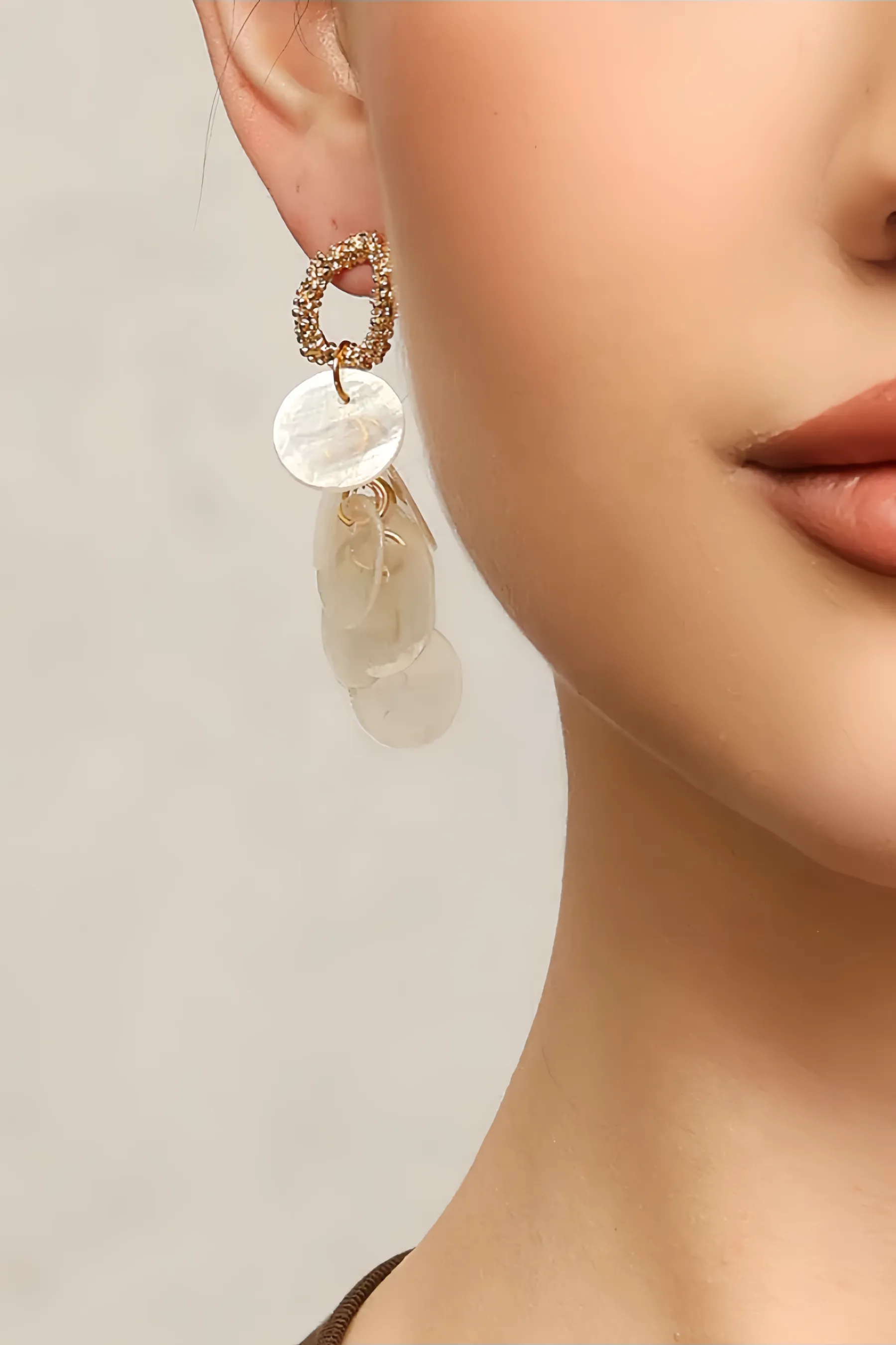 Gwynne Wafer Tassels Earrings