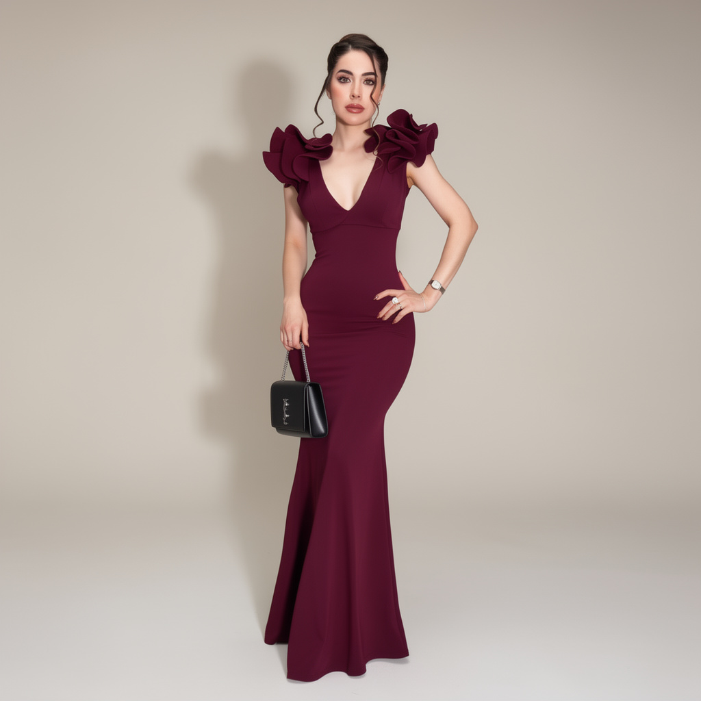 Enchanting Grape Purple Maxi Dress