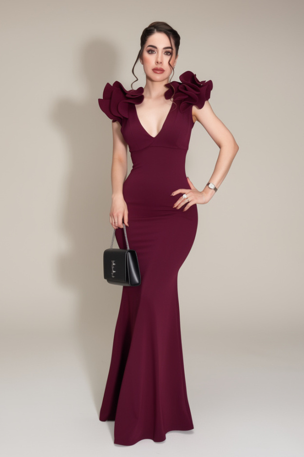 Enchanting Grape Purple Maxi Dress