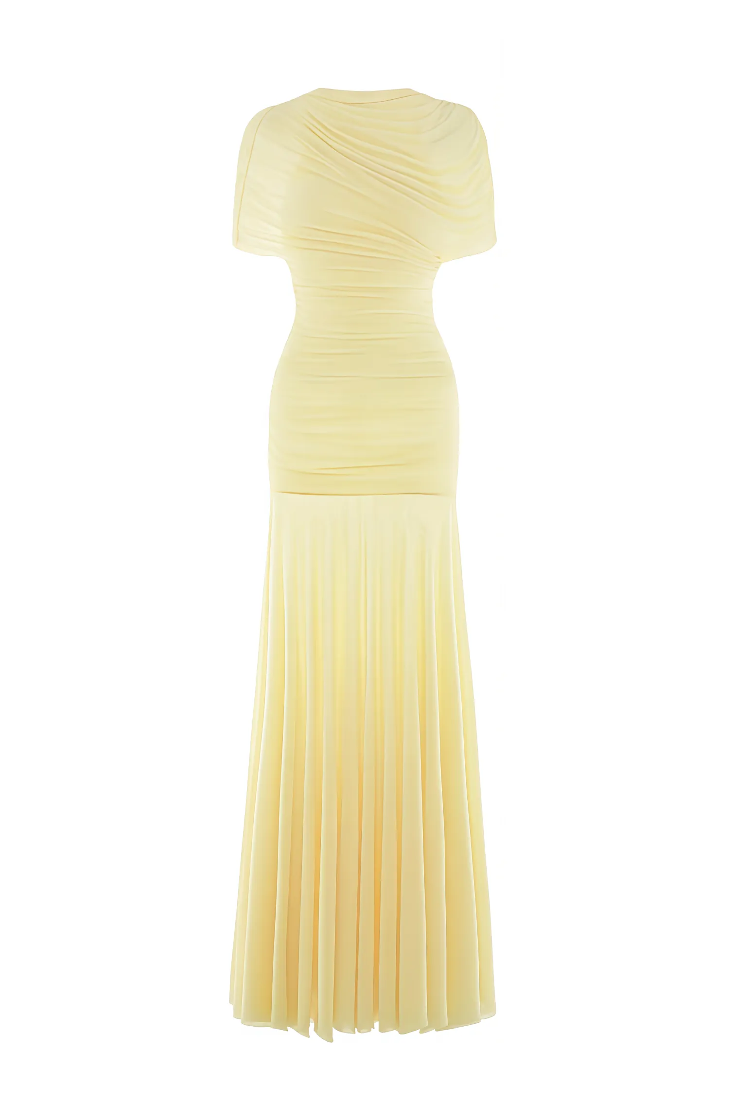 Grace Flowing Ruched Maxi Dress