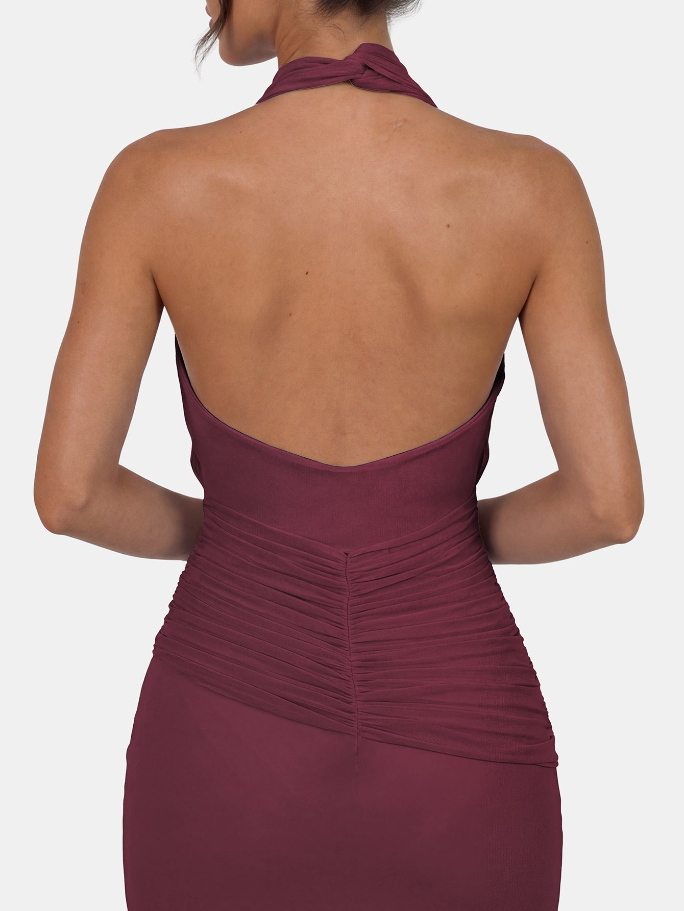 Quanna Green Convertible Halter Neck Maxi Dress