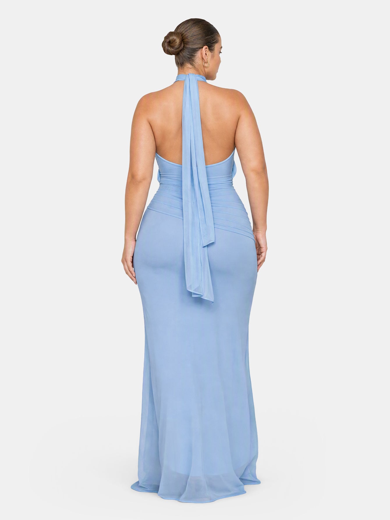 Quanna Green Convertible Halter Neck Maxi Dress