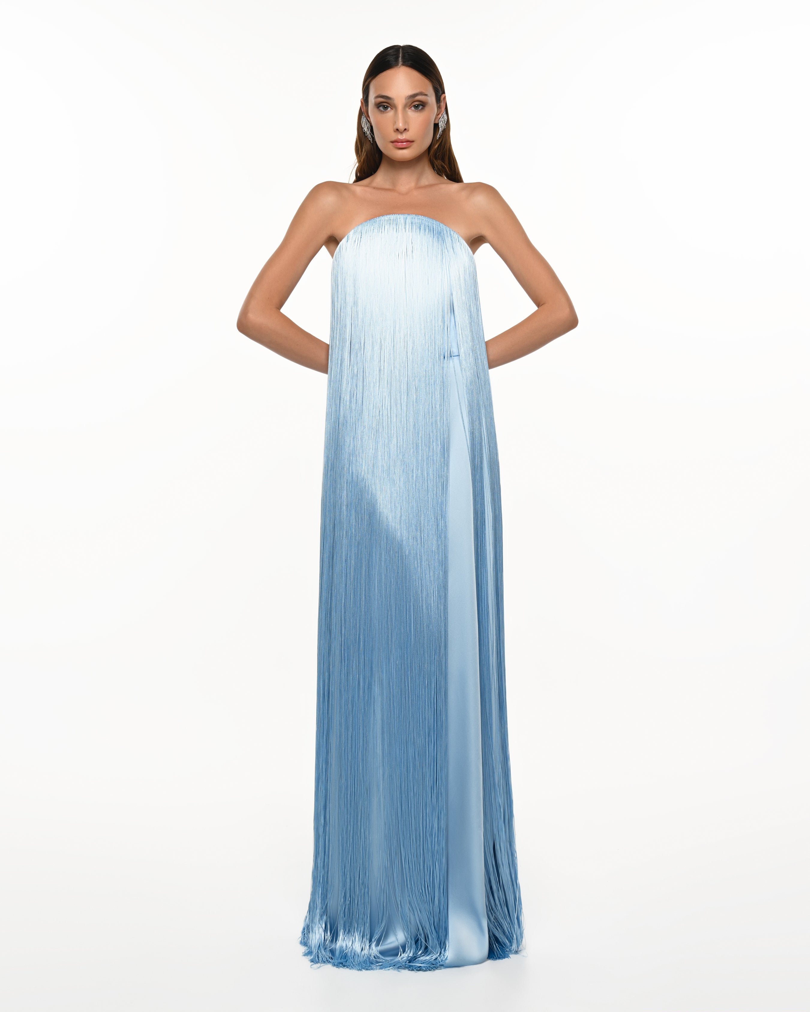 Dorothy Sky Blue Tassel Maxi Dress