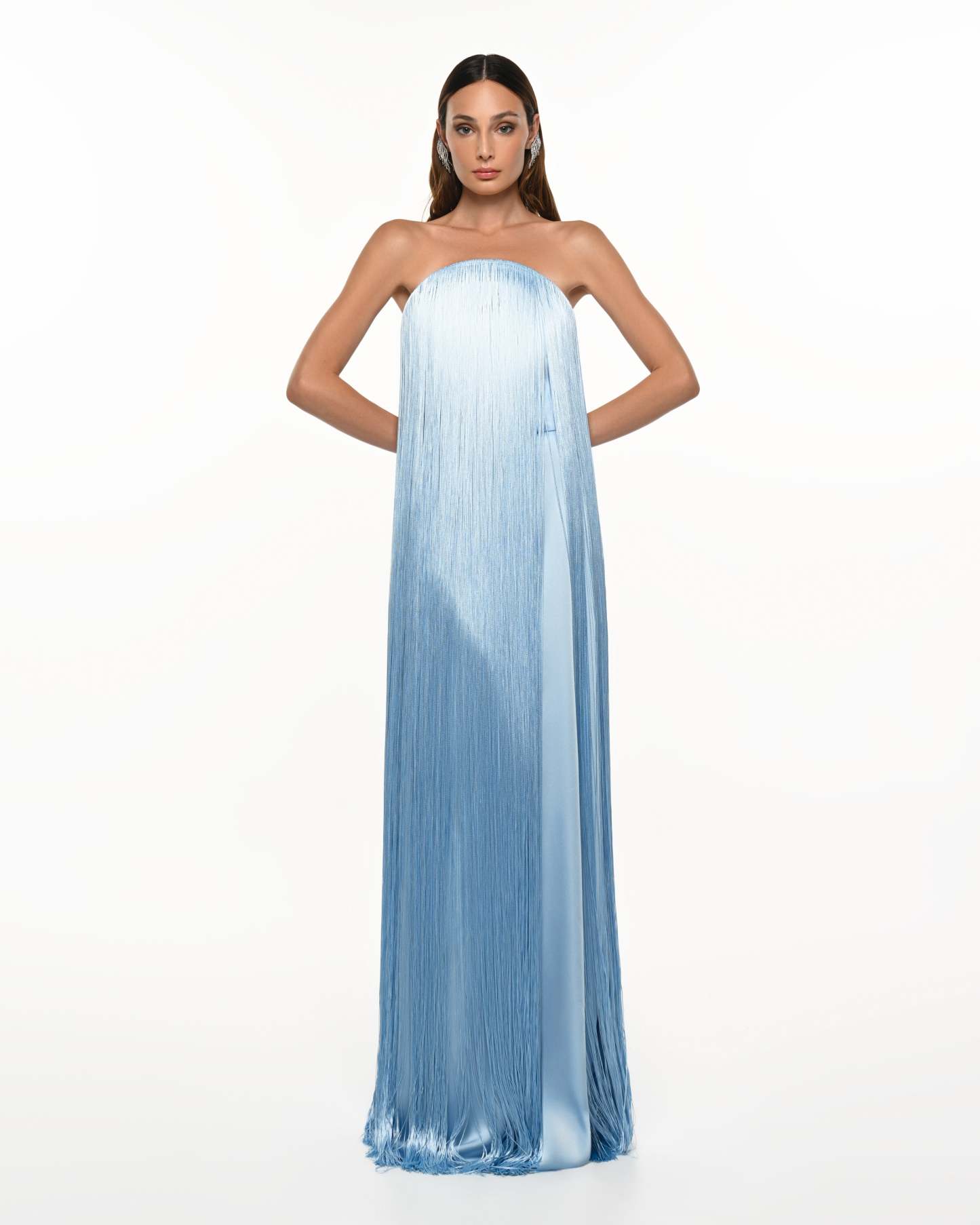 Dorothy Sky Blue Tassel Maxi Dress