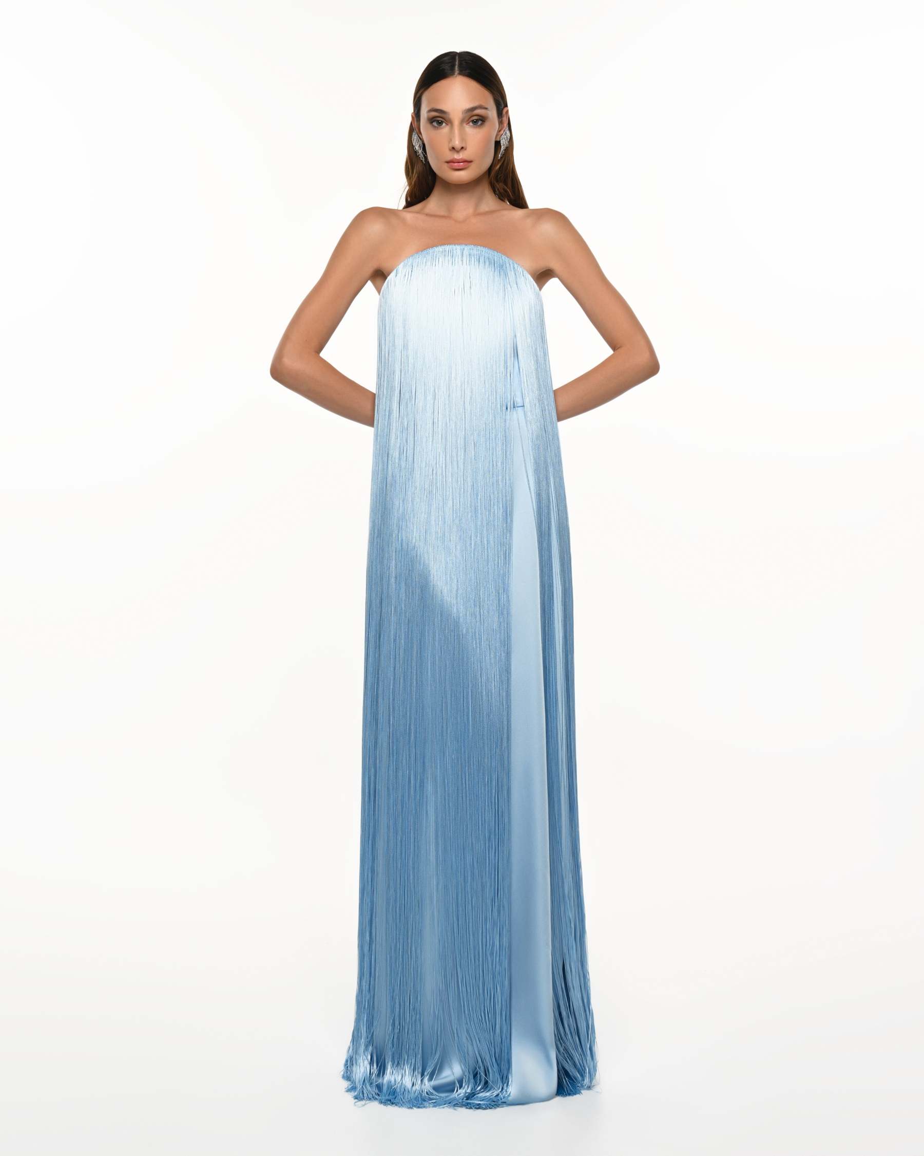 Dorothy Sky Blue Tassel Maxi Dress
