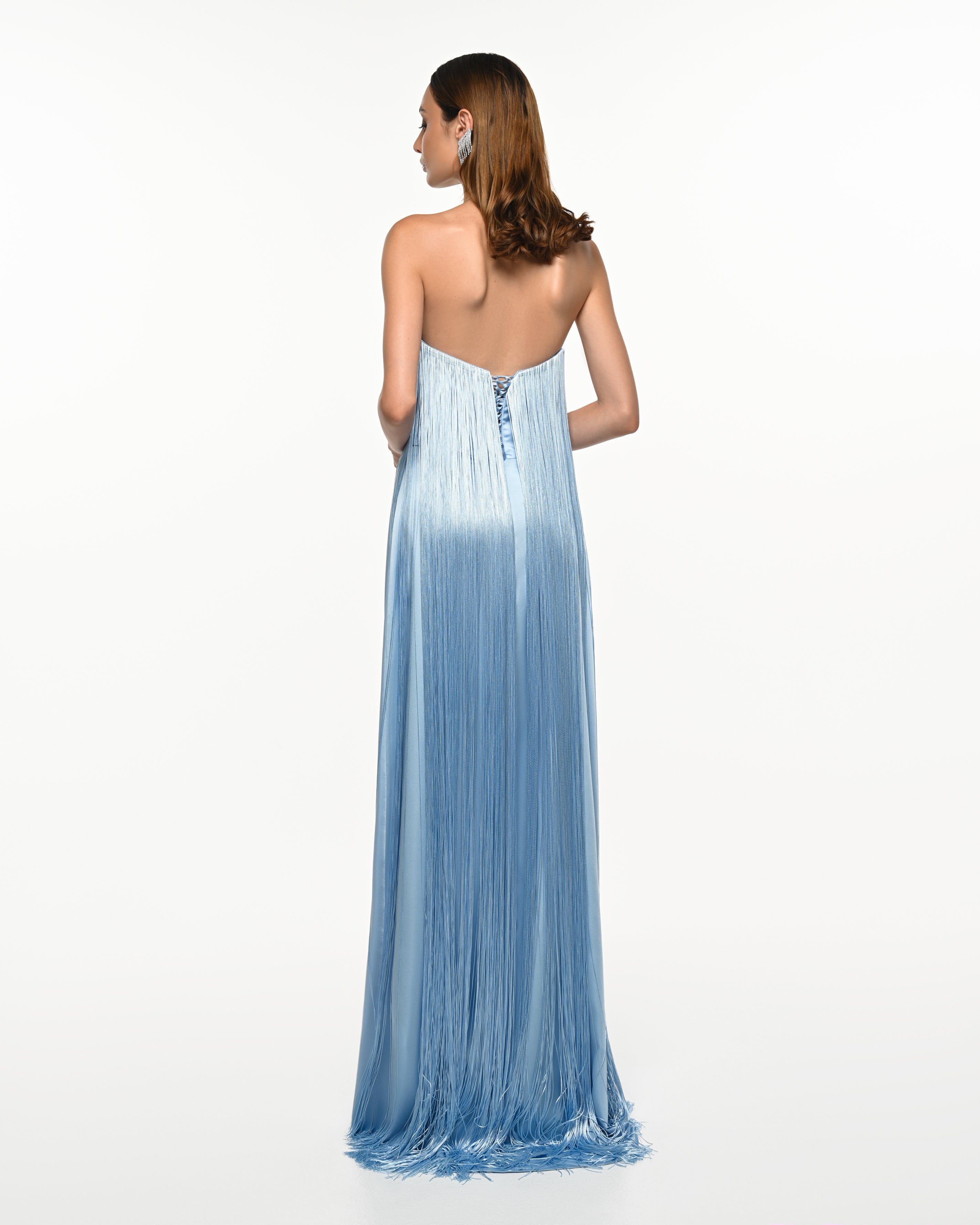Dorothy Sky Blue Tassel Maxi Dress