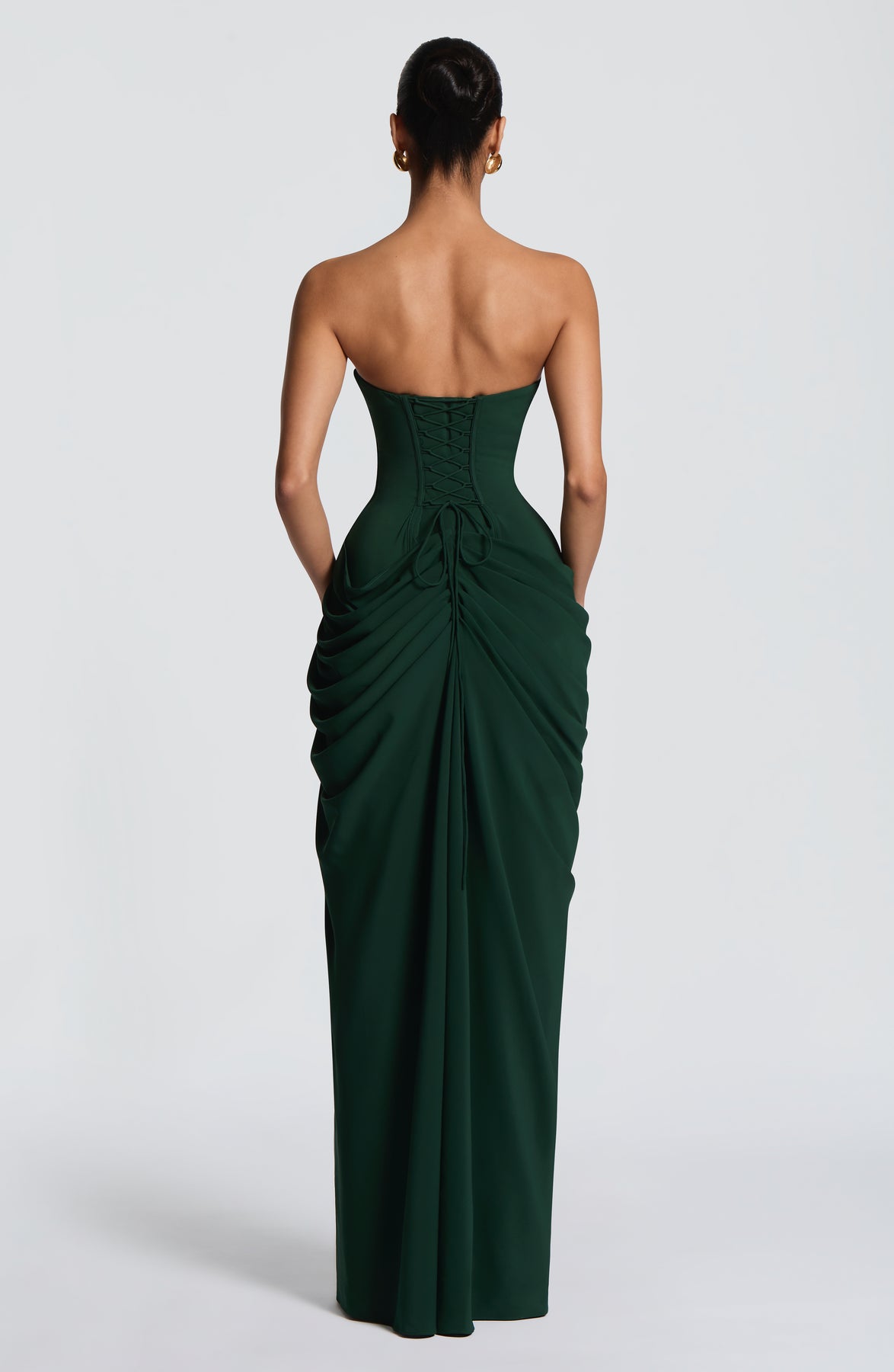 Elegant Emerald Clara Maxi Dress