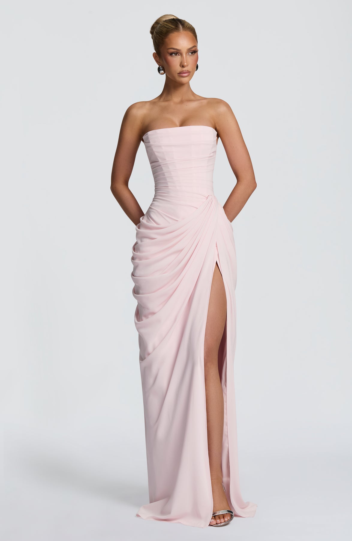 Elegant Red Clara Maxi Dress