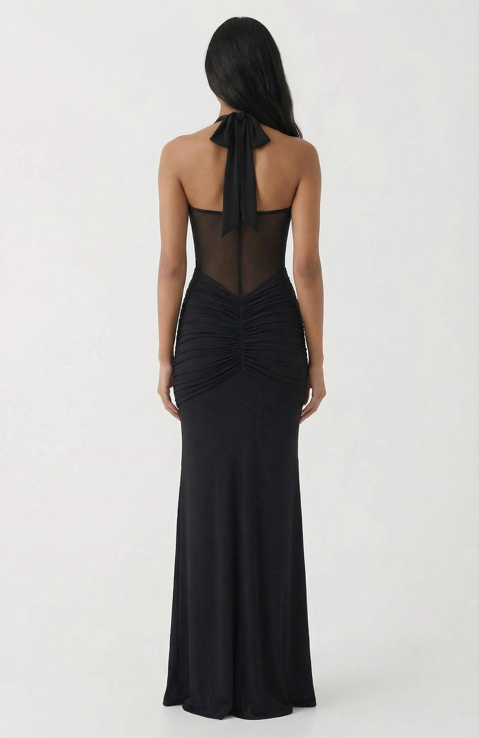 Elegant Bella Maxi Dress - Black