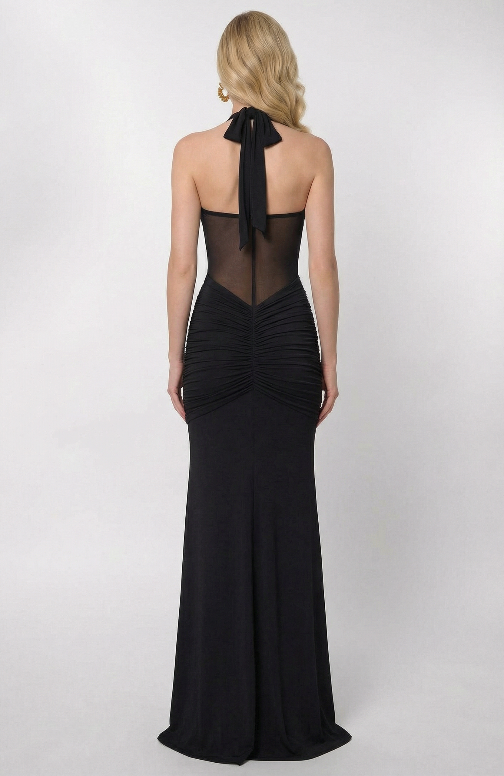 Elegant Bella Maxi Dress - Black