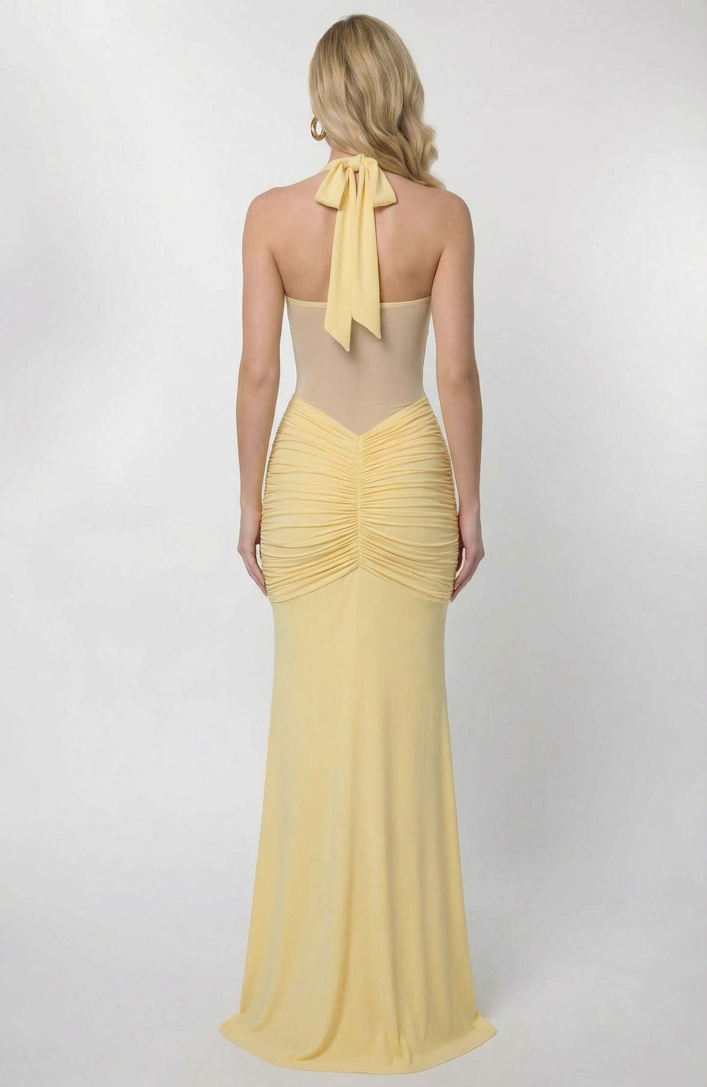 Elegant Bella Maxi Dress - Yellow