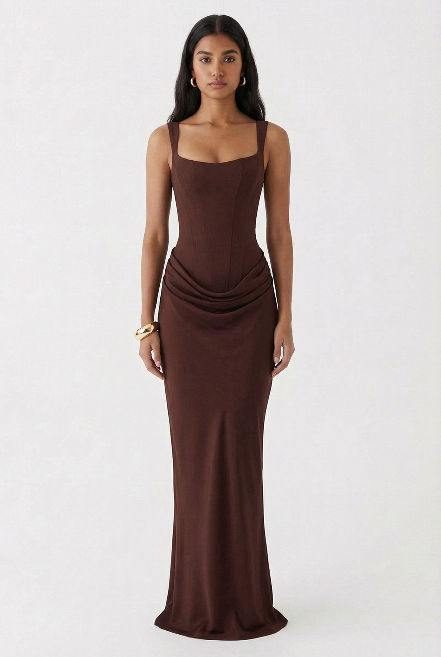 Celeste Maxi Dress - Brown