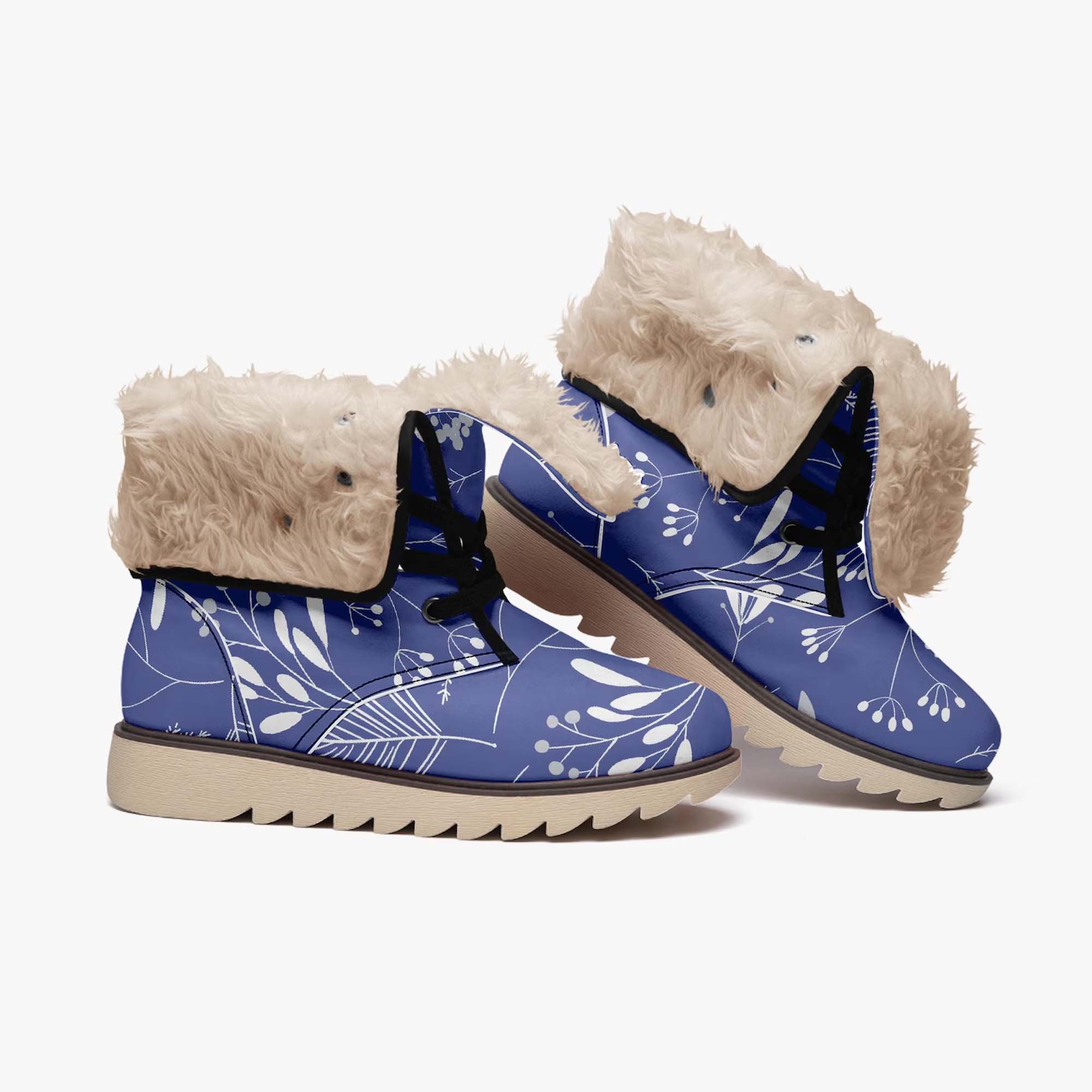Faux Fur Laced Winter Boots Ci5