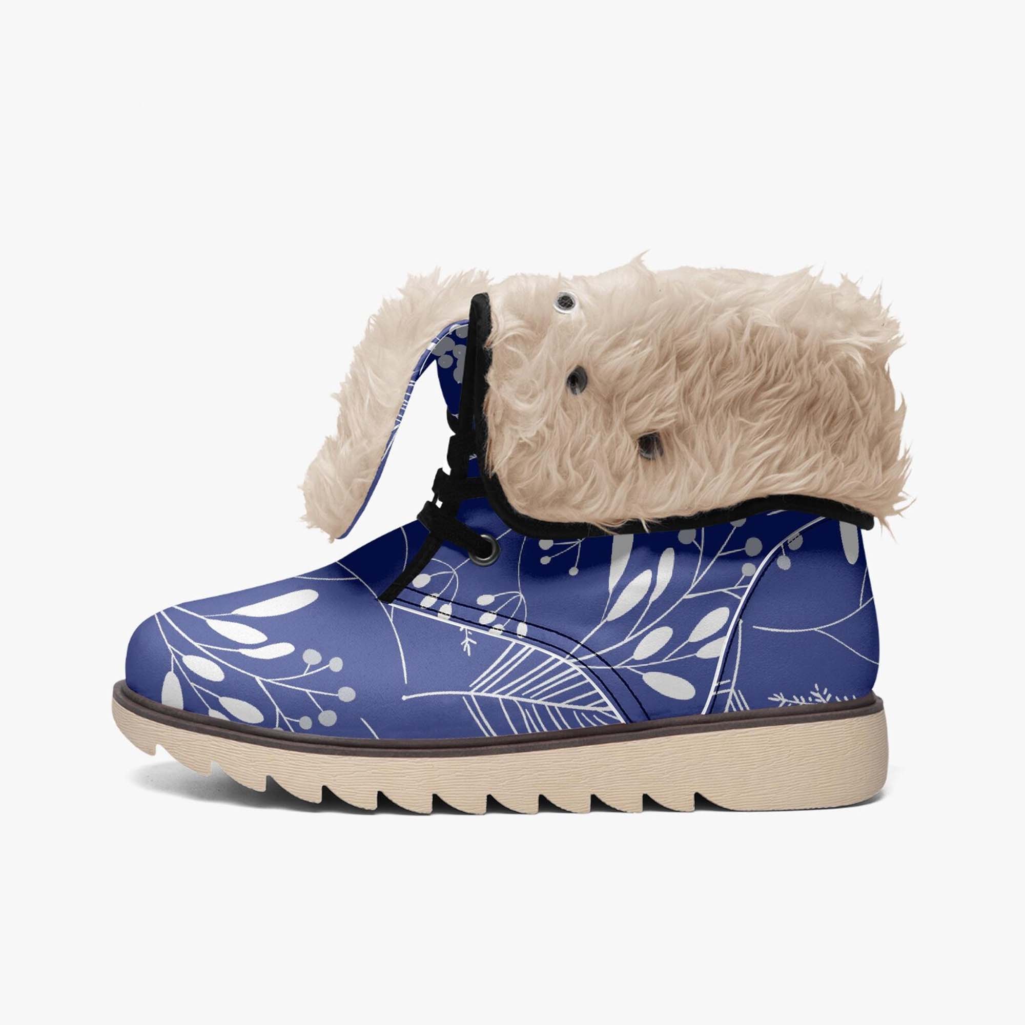 Faux Fur Laced Winter Boots Ci5