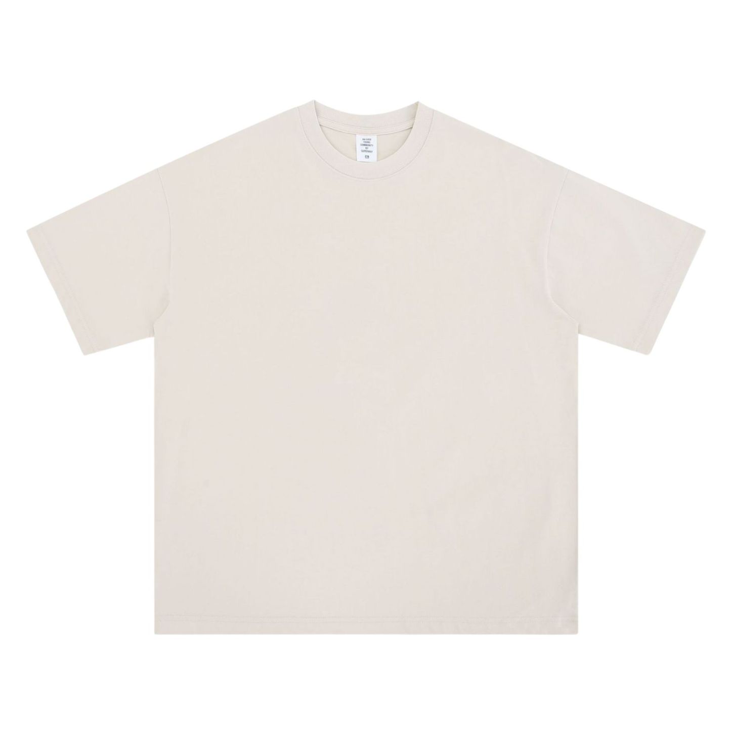 Summer Drop Shoulder Oversized Solid Color Streetwear T-Shirt