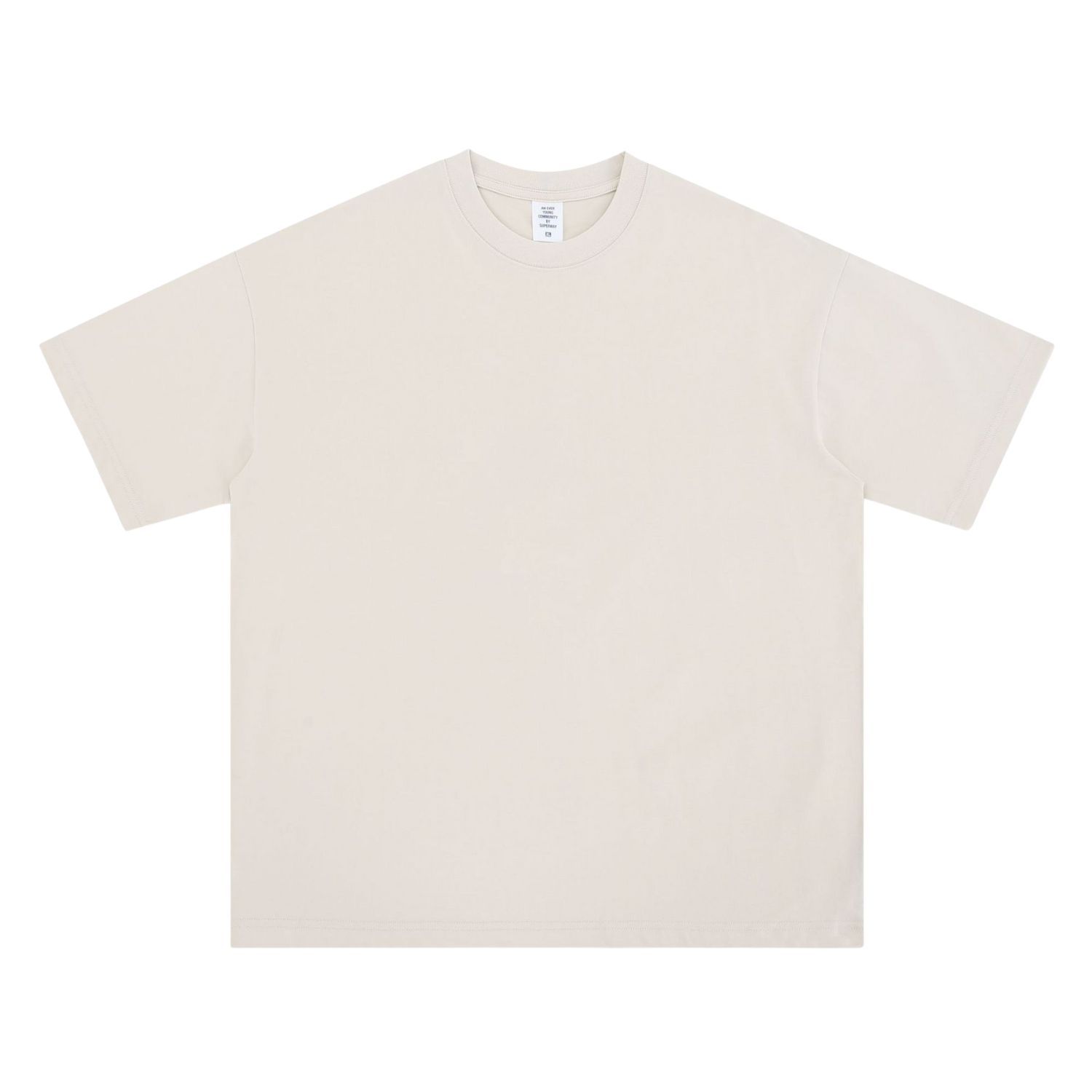 Summer Drop Shoulder Oversized Solid Color Streetwear T-Shirt