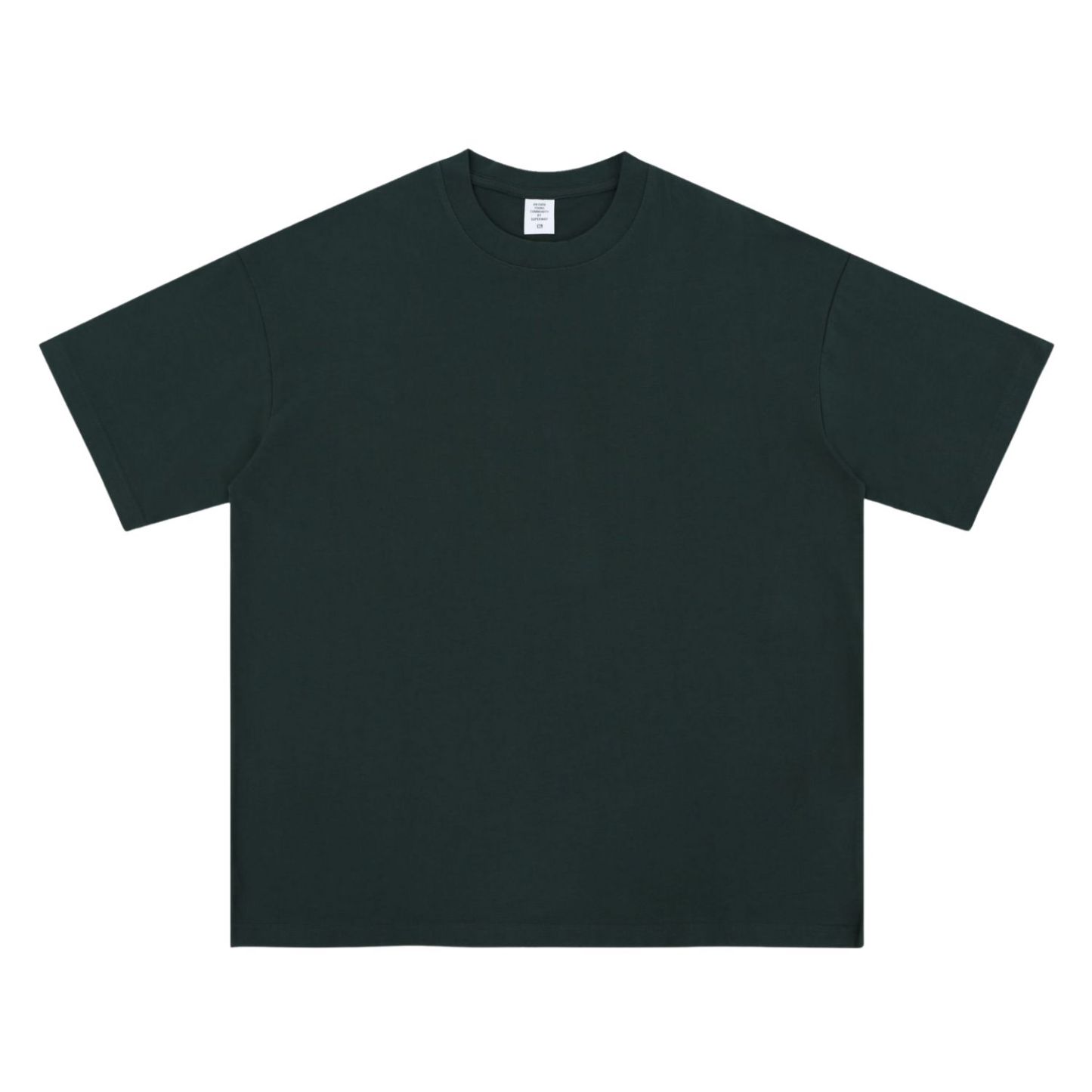 Summer Drop Shoulder Oversized Solid Color Streetwear T-Shirt