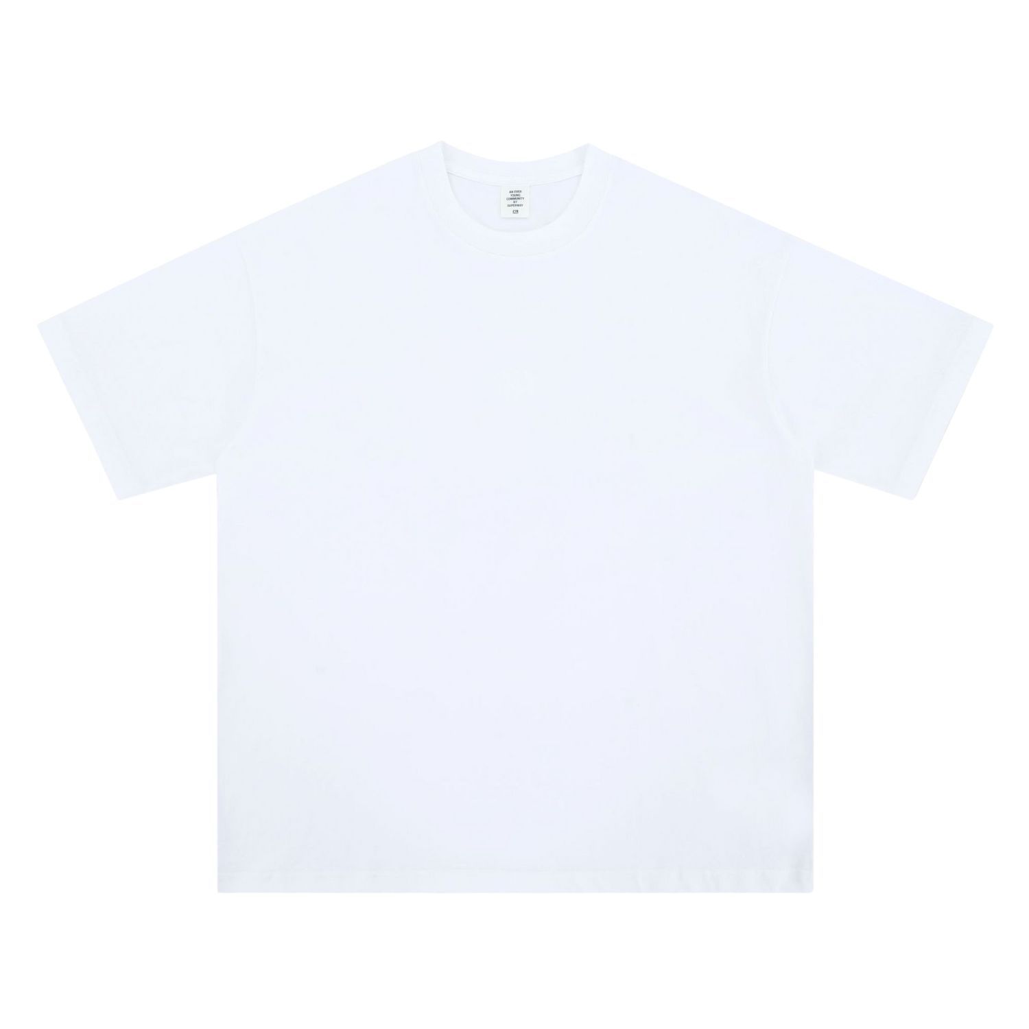 Summer Drop Shoulder Oversized Solid Color Streetwear T-Shirt