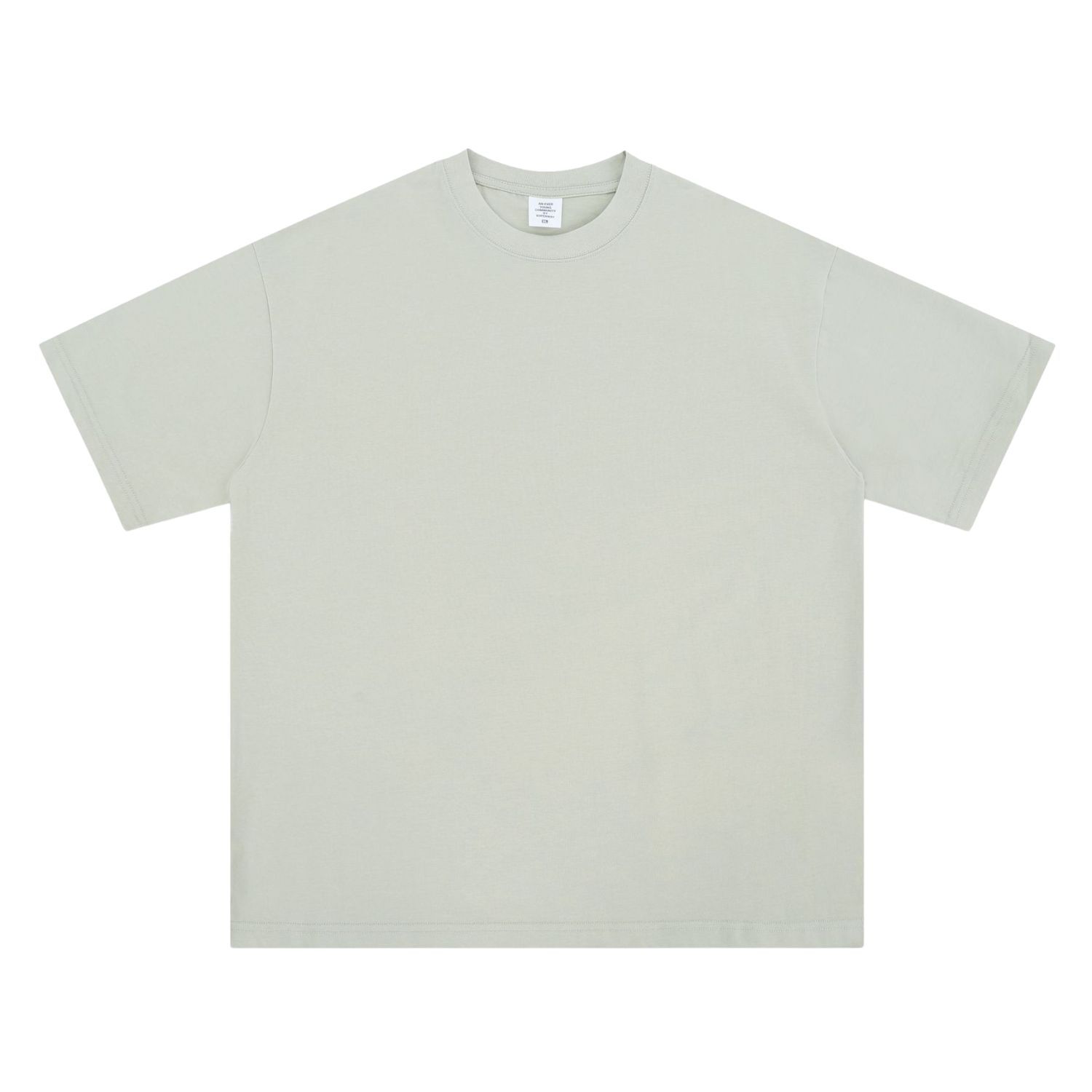 Summer Drop Shoulder Oversized Solid Color Streetwear T-Shirt