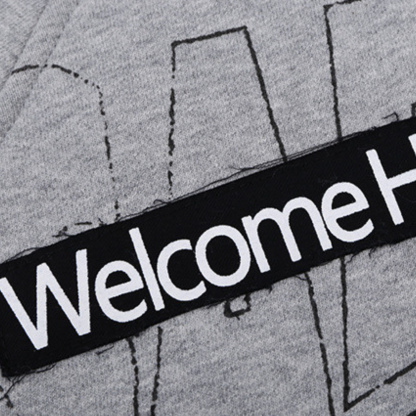 Streetwear Hoodie With Retro Badges graphics