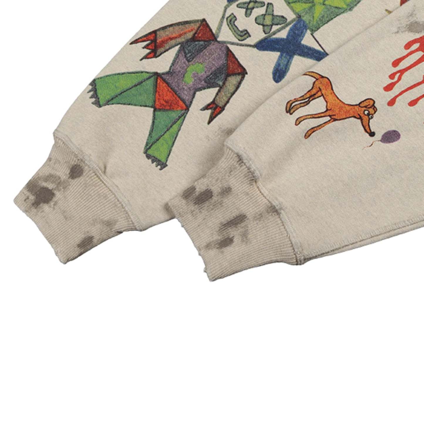 Hand-painted Streetwear Hoodie Sleeves