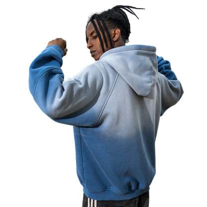 Gradient Streetwear Blue Hoodie